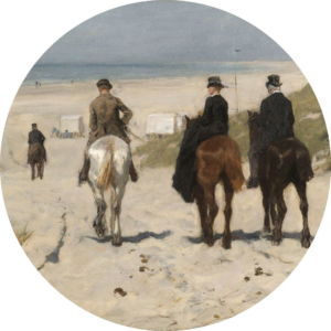 01.01.003 - Morgenrit op het strand - Cirkel
