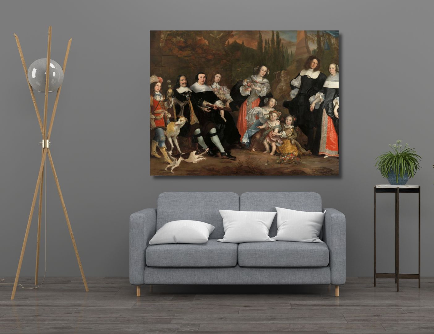 01.01.012 - Michiel de Ruyter en zijn familie - Woonkamer - Sfeer - Liggend