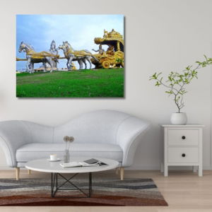 01.02.002 shiva met paard en koets woonkamer sfeer liggend