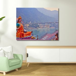 01.02.004 shiva aan water woonkamer sfeer liggend