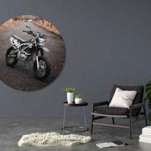 02.01.014 kawasaki dirt bike woonkamer sfeer cirkel