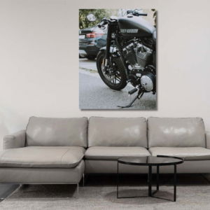 02.01.018 harley davidson vance & hines twin slash woonkamer sfeer staand
