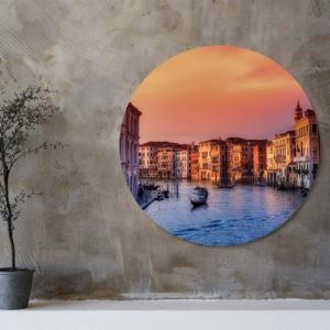 02.02.002 venetie bij zonsondergang woonkamer sfeer cirkel