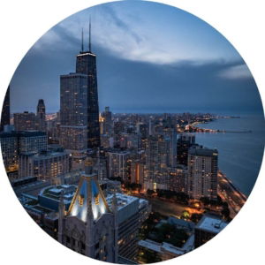 02.02.018 luchtfoto kustlijn chicago cirkel