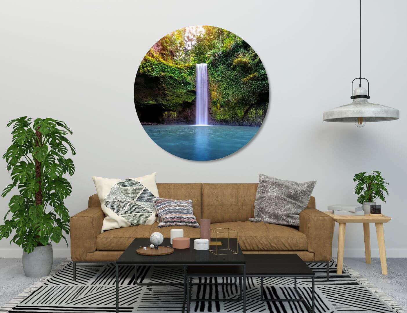 03.02.003 tibumana waterval in bali woonkamer sfeer cirkel
