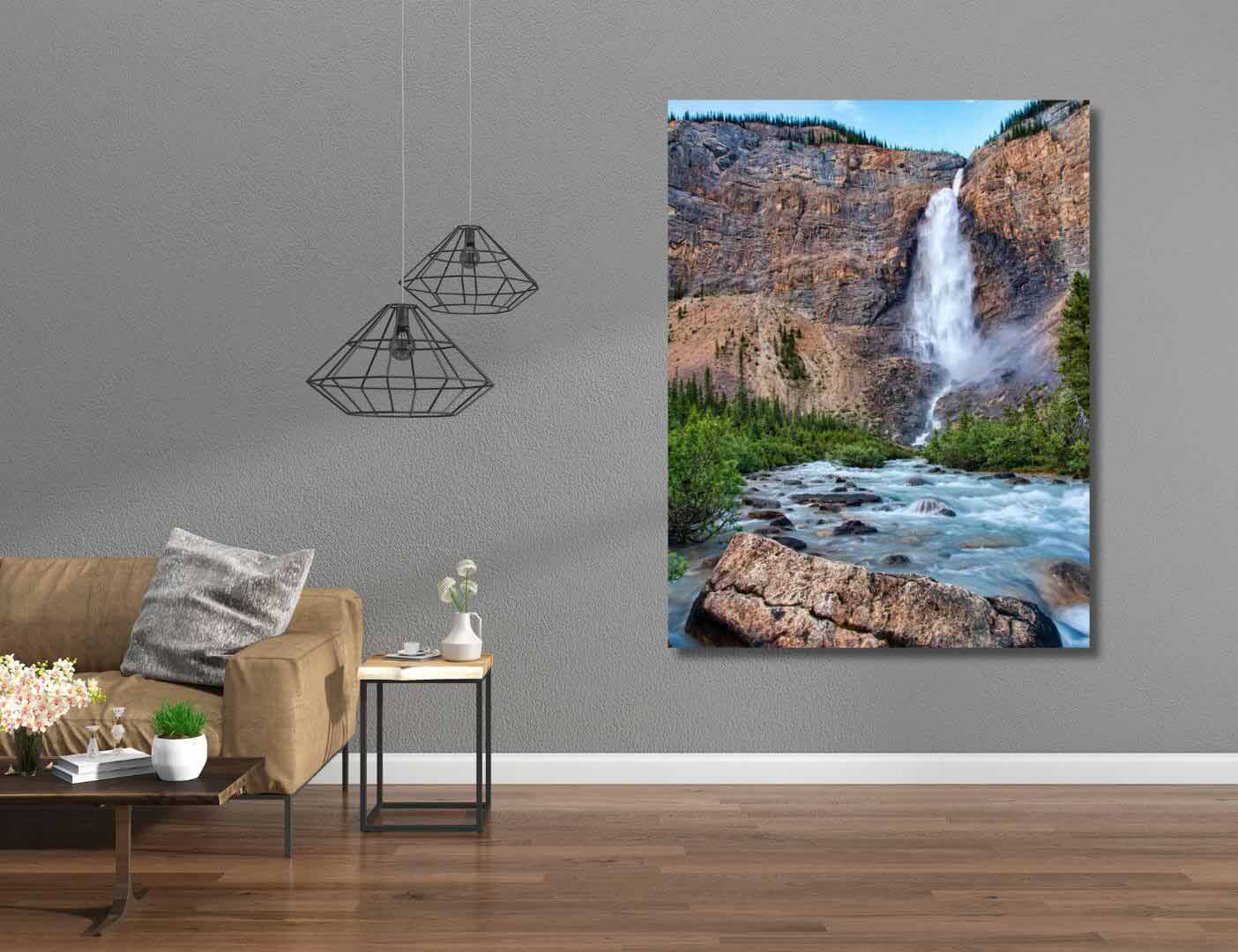 03.02.013 takakkaw watervallen woonkamer sfeer staand