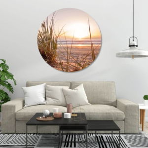 03.03.001 duingras met zonsondergang woonkamer sfeer cirkel