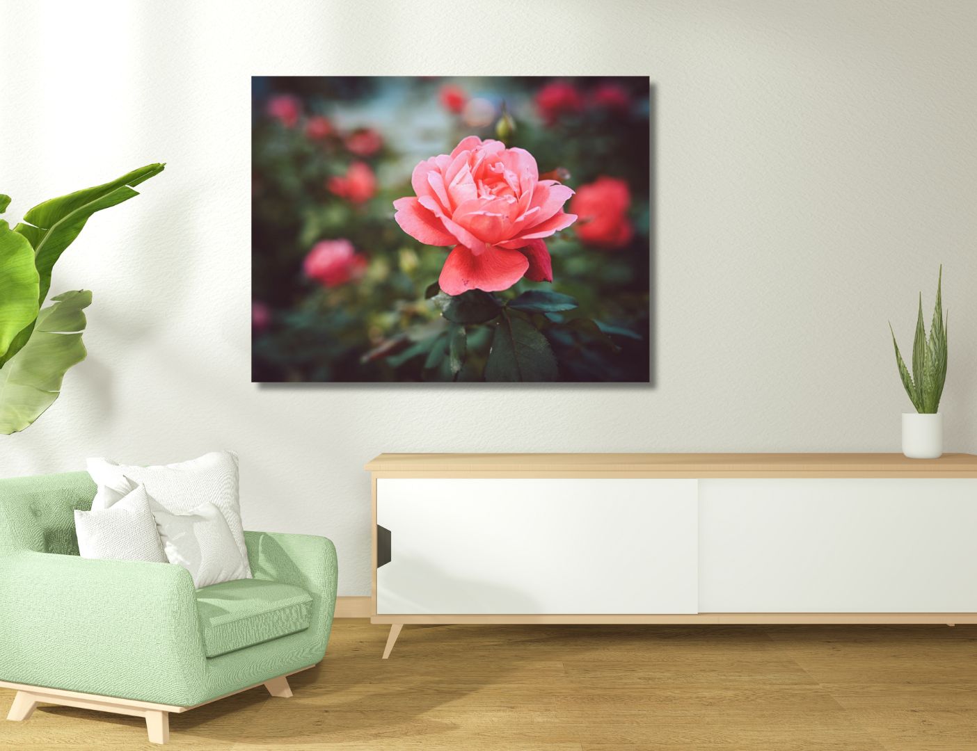 03.04.004 camellia bloem woonkamer sfeer liggend
