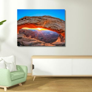 04.01.004 zonsopkomst mesa arch, canyan woonkamer sfeer liggend