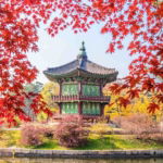 04.01.007 gyeongbukgung in de herfst in korea liggend