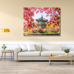 04.01.007 gyeongbukgung in de herfst in korea woonkamer sfeer liggend