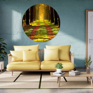 04.01.008 bospad in de herfst woonkamer sfeer cirkel