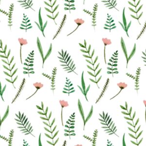 05.01.2733 pattern leaves & flowers staand