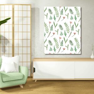 05.01.2733 - Pattern Leaves & Flowers - Staand