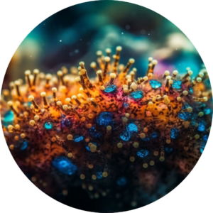 07.01.011 onderwater groeiend koraal cirkel