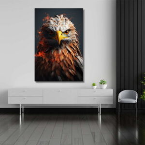 07.01.014 3d uil portret woonkamer sfeer staand