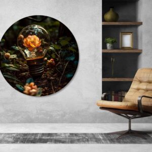 07.01.017 bloem in licht bulb woonkamer sfeer cirkel