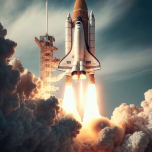 07.01.024 rakket lanceering staand