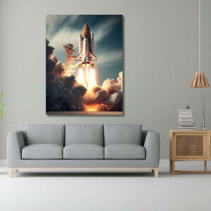 07.01.024 rakket lanceering woonkamer sfeer staand