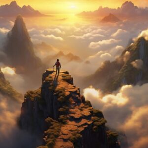 07.01.025 bergtop wandeling staand